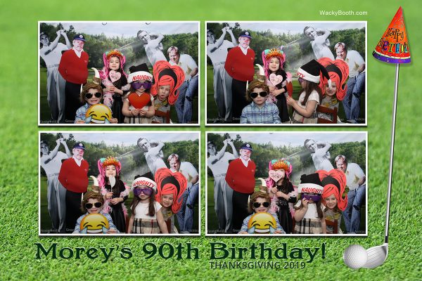 Thanksgiving and 90th Birthday Party in Paolo Alto photobooth rental